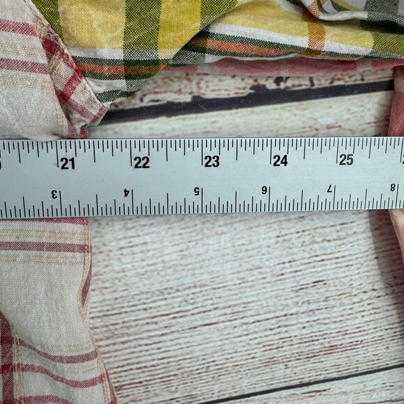 Sacred Threads Patchwork Pleated Blouse Womens Large Purple Pink White - Picture 10 of 11